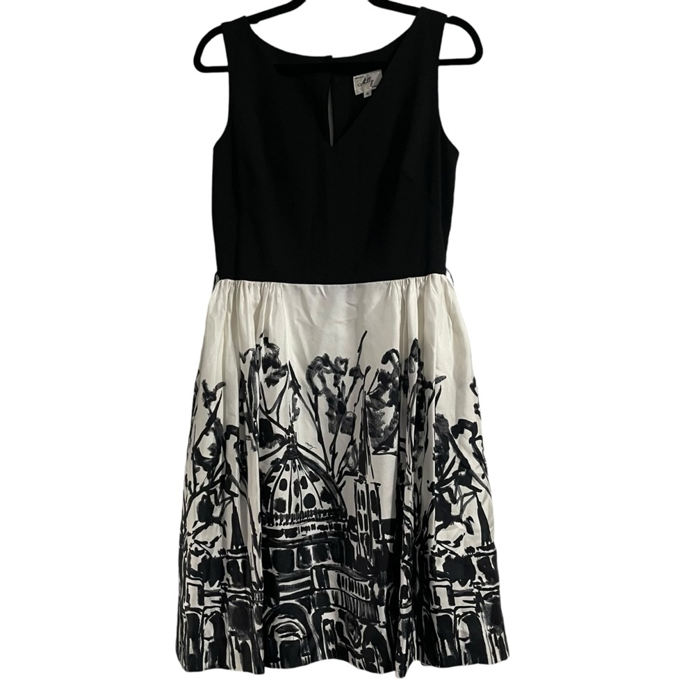Milly New York Black & White Mini Dress Size 4